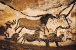 Cave drawing of animals